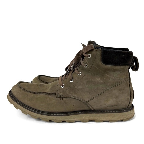 Sorel Madson II Waterproof Moc Toe Boots in Major/Wet Sand - Picture 1 of 10
